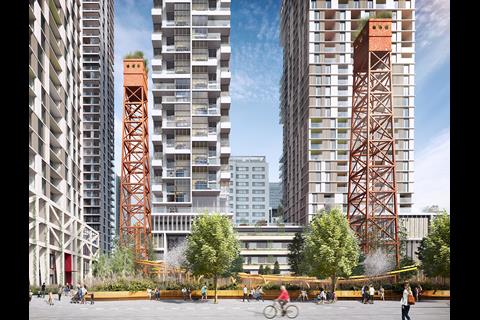 Millharbour Village by Studio Egret West and Hawkins Brown